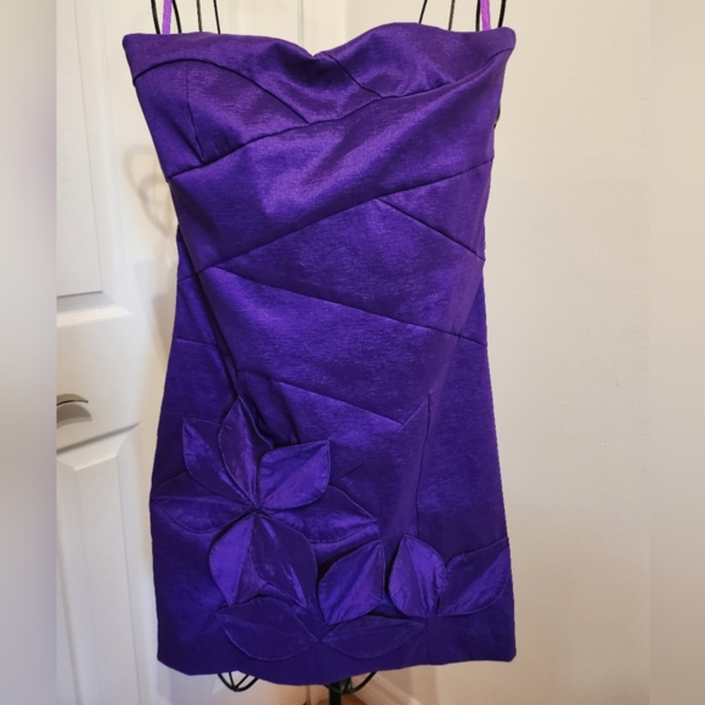 Mini strapless dress‎